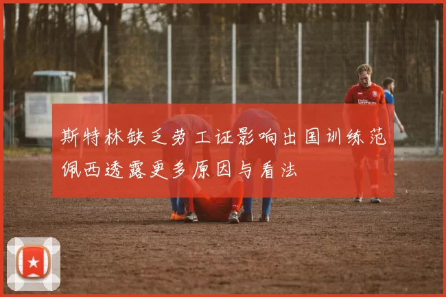 斯特林缺乏劳工证影响出国训练范佩西透露更多原因与看法